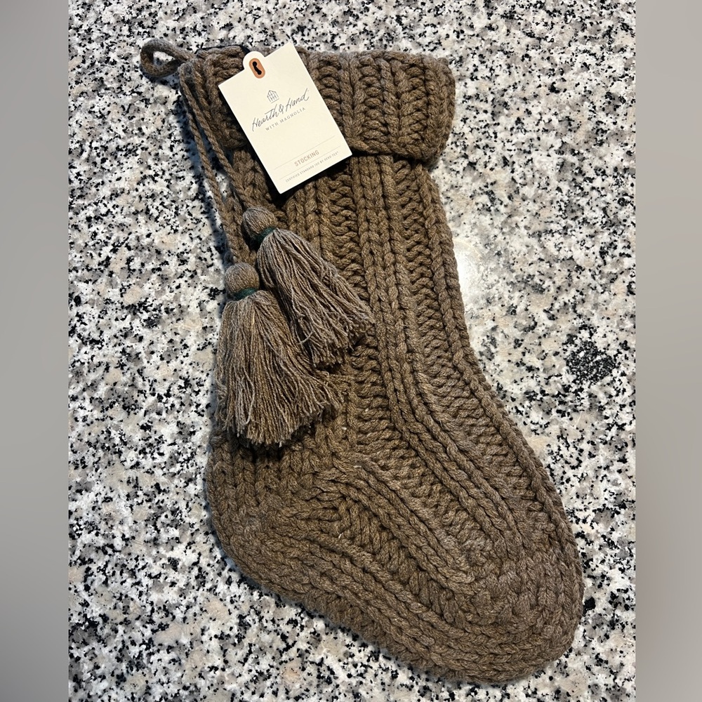 Hearth and Hand Target Brown Stocking